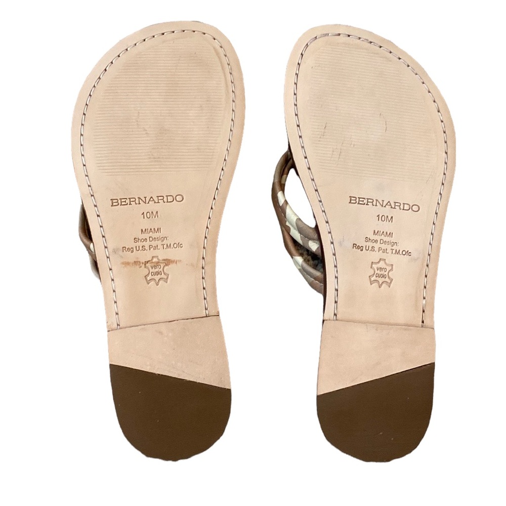 Anthropologie Bernardo Miami Desert Sand Camouflage Flip Flop Sandals NEW 10 - Picture 6 of 10